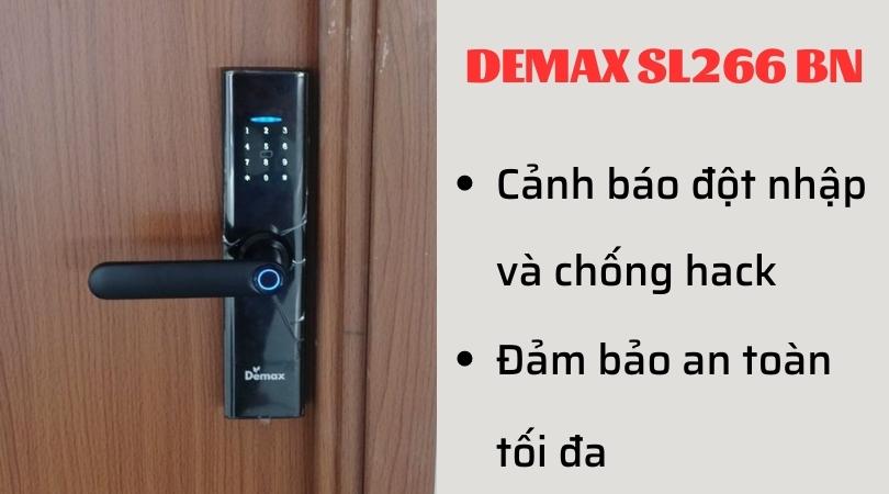 Khóa điện tử Demax EL266 BN đảm bảo an toàn tốt
